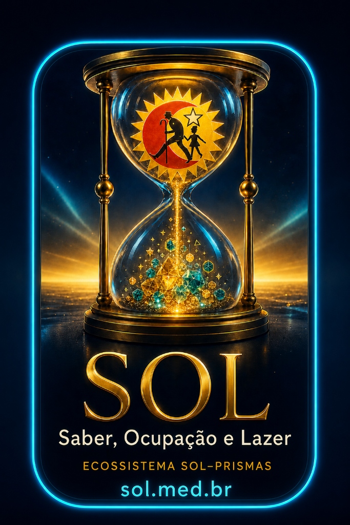 Pôster 3D Oficial do Selo SOL - Saber, Ocupação, Lazer